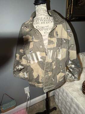 VLONE Dice Camo Denim Jacket Size XXL